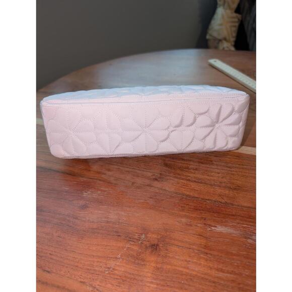 Kate Spade Quilted Light Pink Leather Crossbody Bag with Chain Strap NWT - Picture 2 of 9